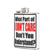 Het kan me niet schelen heupfles (Links)