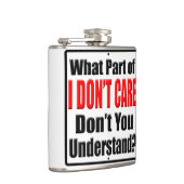 Het kan me niet schelen heupfles (Rechts)