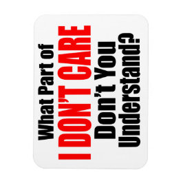 Het kan me niet schelen magneet