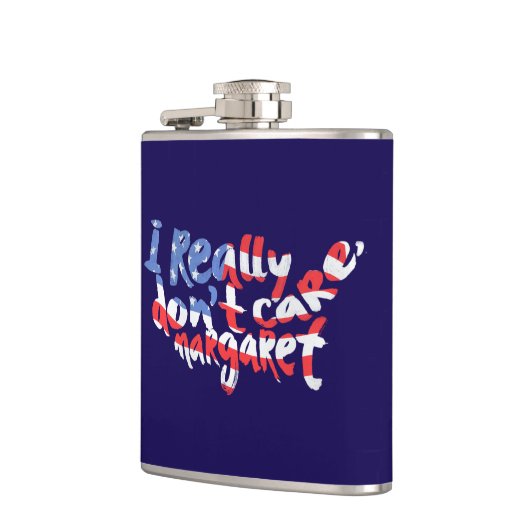 Het kan me niet schelen, Margaret Flask Heupfles (Links)