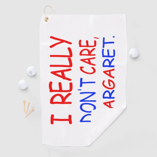 Het kan me niet schelen, Margaret Golf Towel Golfhanddoek (Insitu)