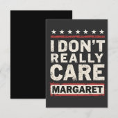 Het kan me niet schelen Margaret J.D. Vance VP Hum Bedankkaart (Voorkant / Achterkant)