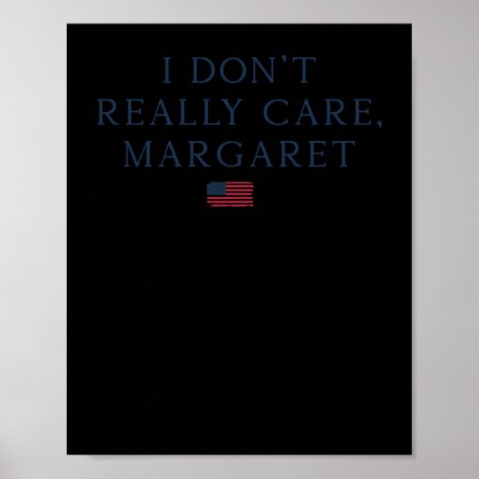 Het kan me niet schelen Margaret Poster (Voorkant)