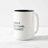 Het kan me niet schelen, Margaret Tweekleurige Koffiemok (Voorkant rechts)