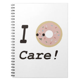 Het kan me niet schelen. notitieboek