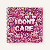 Het kan me niet schelen notitieboek (Voorkant)