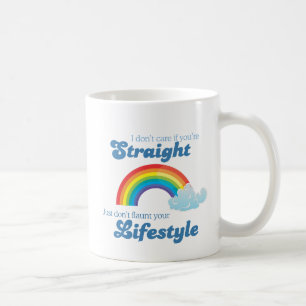 Het kan me niet schelen of je hetero bent, flits h koffiemok