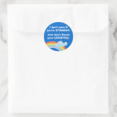 Het kan me niet schelen of je hetero Sticker bent (Tas)