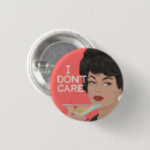 Het kan me niet schelen. ronde button 3,2 cm (Voorkant /achterkant)