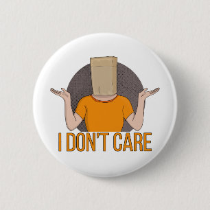 Het kan me niet schelen ronde button 5,7 cm