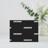 Het kan me niet schelen sarcastisch bericht geen z briefkaart (Staand voorkant)