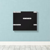 Het kan me niet schelen sarcastisch bericht geen z canvas afdruk (Insitu (Houten vloer))