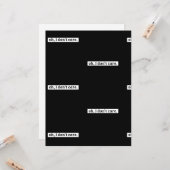 Het kan me niet schelen sarcastisch bericht geen z kaart (Voorkant / Achterkant in situ)