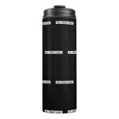 Het kan me niet schelen sarcastisch bericht geen z thermosbeker (Voorkant)