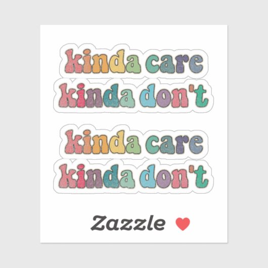 Het kan me niet schelen sticker (Vel)