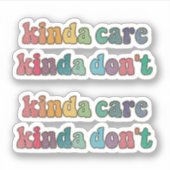 Het kan me niet schelen sticker (Voorkant)