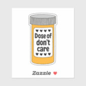 Het kan me niet schelen sticker (Vel)
