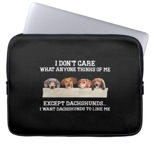 Het kan me niet schelen wat iemand van me denkt be laptop sleeve