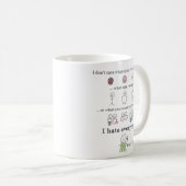 Het kan me niet schelen welke kleur je huid heeft koffiemok (Voorkant rechts)