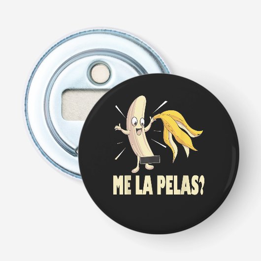 Het Kan Me Niets Schelen Button Flesopener (Voorkant)