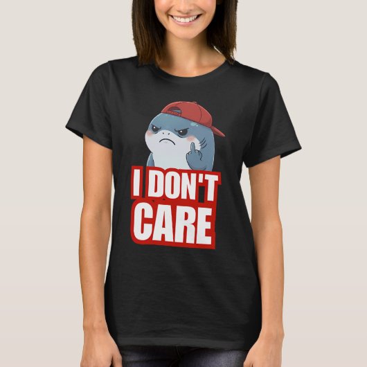 Het Kan Me Niets Schelen! - Chibi Haai T-shirt (Voorkant)