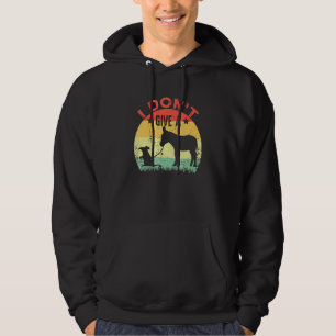Het Kan Me Niets Schelen Ezelsachterwerk Retro Vin Hoodie