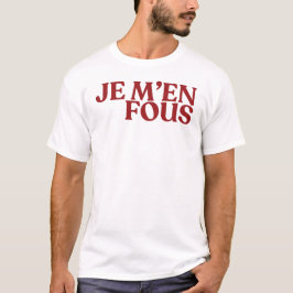 Het kan me niets schelen t-shirt