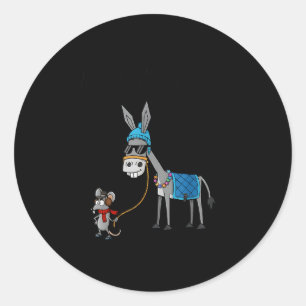 Het Kan Me Niks Schelen Muis Grappig Dier Ronde Sticker