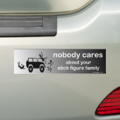 het kan niemand schelen... bumpersticker (Op auto)