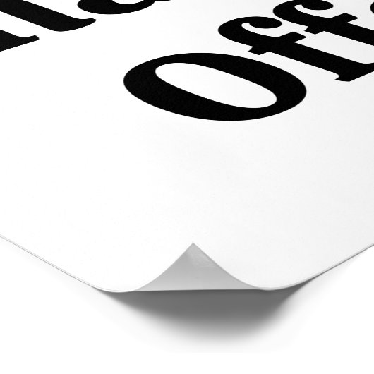 Het kan niemand schelen dat je beledigd bent poster (Hoek)