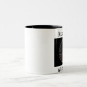 Het kan niet de hele tijd regenen tweekleurige koffiemok (Center)