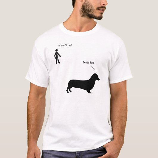 Het kan niet... Scott Baio zijn T-shirt (Voorkant)