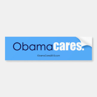 Het kan Obama schelen, punt. Bumpersticker