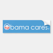 Het kan Obama schelen, punt. Bumpersticker (Voorkant)