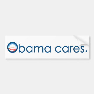 Het kan Obama schelen, punt. Bumpersticker