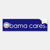 Het kan Obama schelen, punt. Bumpersticker (Voorkant)