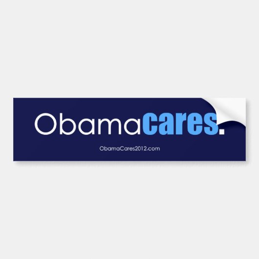 Het kan Obama schelen, punt. Bumpersticker (Voorkant)