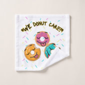 Het kan ons niet schelen bad handdoek (Wasdoekje)