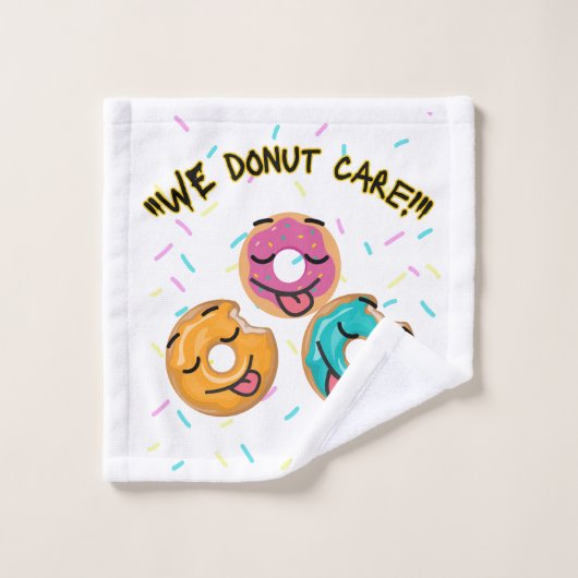 Het kan ons niet schelen bad handdoek (Wasdoekje)