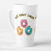 Het kan ons niet schelen latte mok (Linkerhoek)