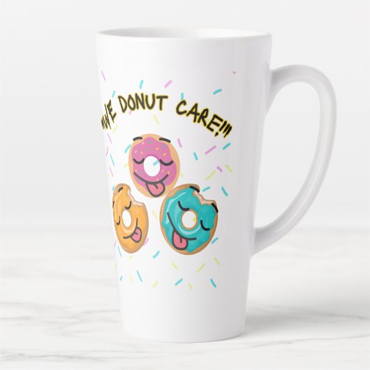 Het kan ons niet schelen latte mok (Rechts)