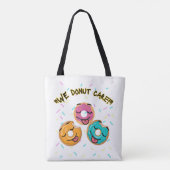 Het kan ons niet schelen tote bag (Achterkant)