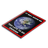 HET KAN TE LAAT ZIJN NOTITIEBOEK (Linkerzijde)