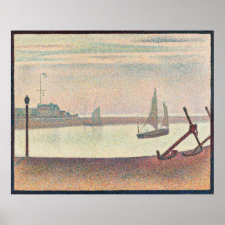 Het Kanaal bij Gravelines Evening Poster