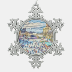 Het Kanaal Ottawa Canada van Rideau Tin Sneeuwvlok Ornament