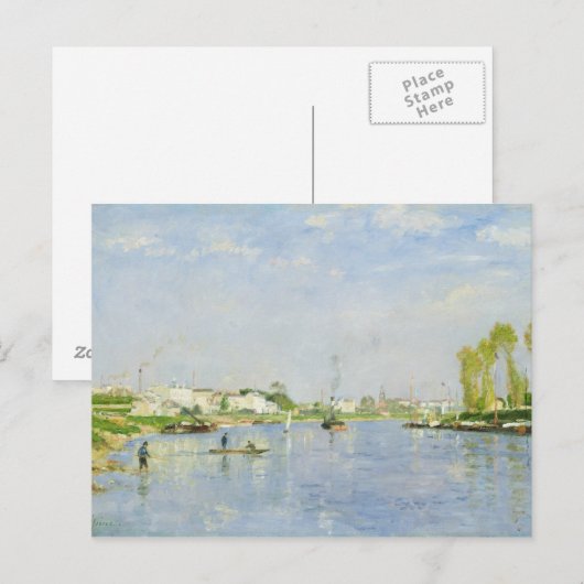 Het kanaal Saint-Denis Briefkaart (Voorkant / Achterkant)