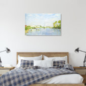 Het kanaal Saint-Denis Canvas Afdruk (Insitu (Slaapkamer))