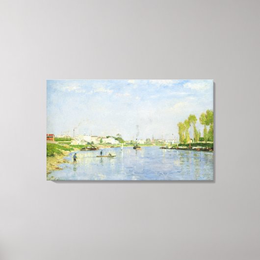 Het kanaal Saint-Denis Canvas Afdruk (Voorkant)