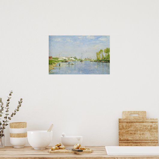 Het kanaal Saint-Denis Poster (Keuken)