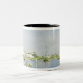 Het kanaal Saint-Denis Tweekleurige Koffiemok (Center)